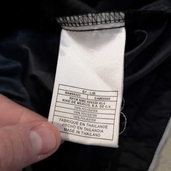 VTG Nike Track Jacket Clima Fit Black Full Zip Women's S - Picture 5 of 9